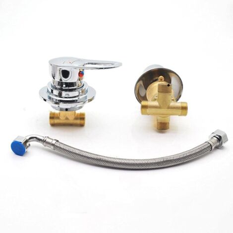 Crea – Mitigeur thermostatique de douche 2/5 sorties – Noyau en céramique – Laiton chromé – Conception antitartre pour durabilité (1/5)