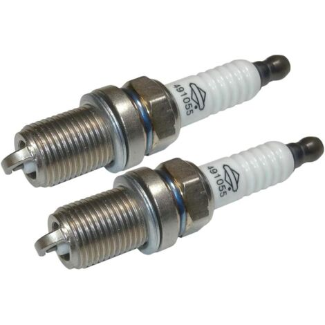 2 pièces accessoires de machines de jardin remplacement bougies d'allumage Briggs & Stratton 491055S (1/2)