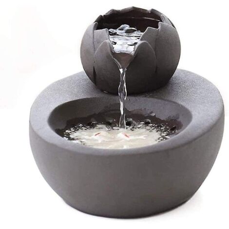 Fontaine à eau pour chat en céramique – Distributeur silencieux 1,2L – Filtration antibactérienne – Dimensions 19x14x7,5cm