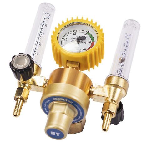 Crea – Régulateur de pression gaz Argon CO2 – Débitmètre soudage MIG/TIG – Vanne double tube – Métal durable – Filetage plomberie