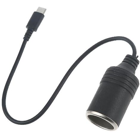 Usb C Pd Type C To 12v Car Cigarette-lighter Socket Female Power Supply Cable (1/5)