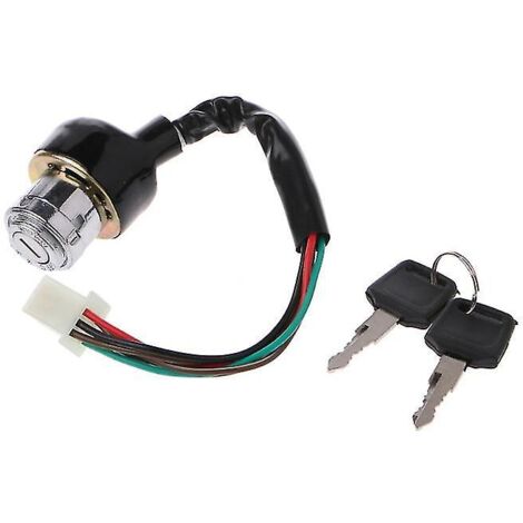 Crea – Interrupteur à clé de contact pour Quad chinois – Compatible Kazuma et Redcat – 3 positions marche/verrouillage/arrêt – 50cc 90cc 110cc
