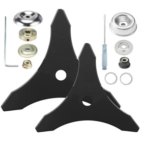 Lame de débroussailleuse,Lame de rechange en acier au carbure avec adaptateur pour tige de 25,4 mm ou 20 mm, compatible avec Husqvarna, Stihl, Oregon, Hitachi (1/5)