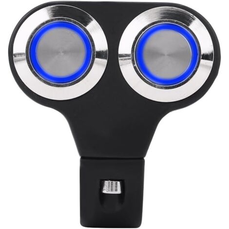 Interrupteur de guidon 7 / 8inch 22mm Moto, Moto universelle Guidon Interrupteurs Marche/Arrêt du guidon Frein Phare anti-brouillard Poignée Interrupteur(C: Type à retour automatique) (1/5)