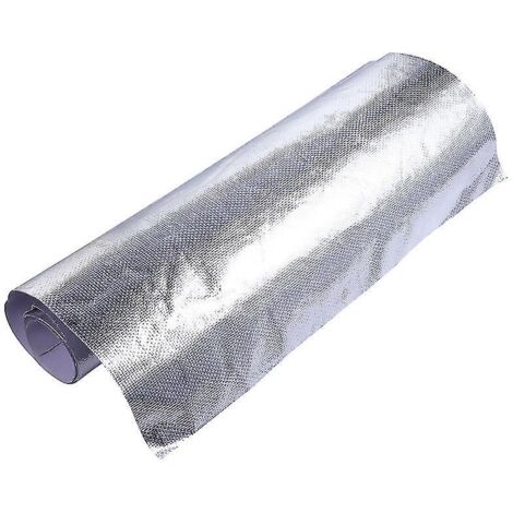 Crea – Tissu de protection thermique en aluminium – Barrière thermique auto-adhésive – 60x30cm pour pièces automobiles et réparations domestiques