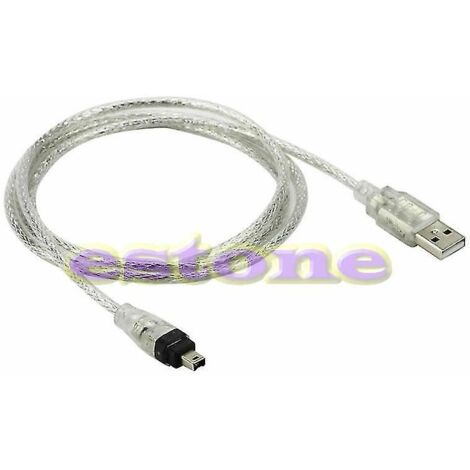 5ft New Usb To Firewire Ieee 1394 4 Pin Ilink Adapter Cable (1/3)