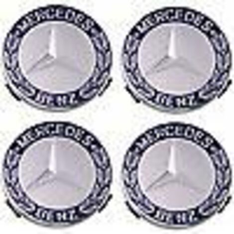 CREA Enjoliveur 4 pièces pour Mercedes Benz 75mm - Bleu