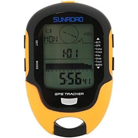 Crea – Altimètre GPS multifonctionnel FR510 – Mesure d'altitude jusqu'à 9000m – Baromètre et thermomètre intégrés – Boussole numérique
