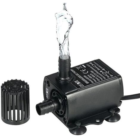 Crea – Mini pompe de circulation d'eau froide 12V 400L/H – Moteur solaire sans balais – Débit max 400L/H – Hauteur de levage 4M – Ultra-silencieuse