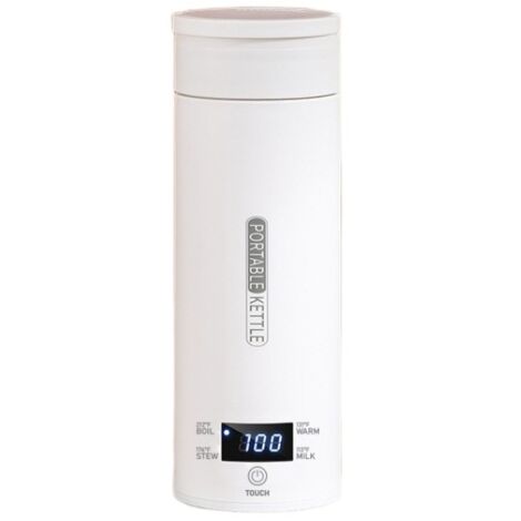 Crea – Bouilloire électrique portable 500 ml – Acier inoxydable 316 – Contrôle intelligent de la température 45-100℃ – Arrêt automatique – Tasse à eau de voyage 220 V
