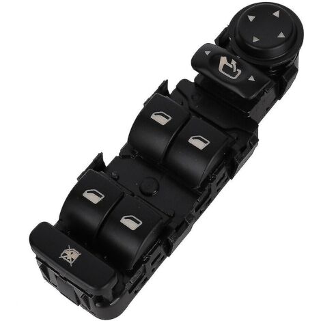 Crea – Interrupteur de fenêtre pour Citroën C5 I, II, C8 – Contrôle électrique vitres et rétroviseurs – Matériau ABS noir – 7 boutons fonctionnels (1/4)