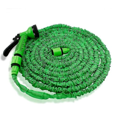 Tuyau d'arrosage extensible, flexible et plus solide, tuyau d'arrosage de luxe avec buse de pulvérisation 15,2 m (1/5)