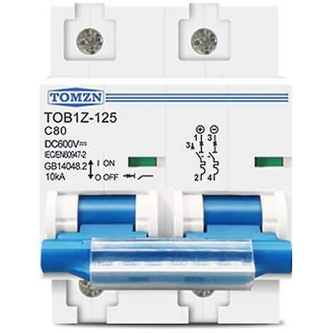 Disjoncteur Tomzn 2p DC Mcb 600 V, 80 A (1/5)