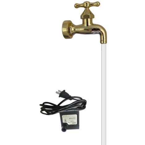 Ej.Life – Fontaine de robinet flottante invisible – Design élégant en alliage de zinc – Eau en circulation – Installation facile pour jardin