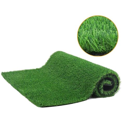 Tapis de Gazon Artificiel Tapis de Formation Tapis de Gazon Synthétique Décoration pour Intérieur Extérieur Jardin Patio Pelouse (1 mère) (1/5)