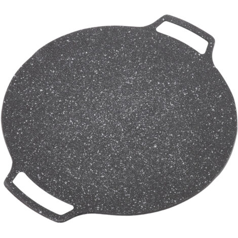 Grille de Barbecue Ronde Coréenne, Plaques de Cuisson, Ustensiles de Cuisine, Poêle à Griller pour Cuisinière, Poêle à Frire Circulaire, Plaque de Barbecue Coréenne, Ustensiles de (Type de gaz 30cm) (1/5)