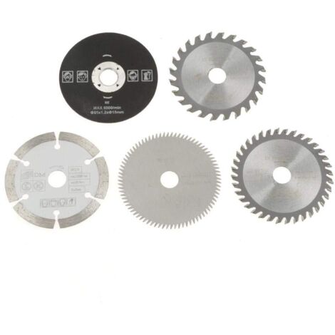 5pcs 85mm Diamètre Intérieur 15mm Mini-carbure Circulaire lame de Scie pour l'outil de Coupe 24 dents TCT /Plastique 36 dents /80 Dents HSS /Diamant /Résine Lame de Scie, Durable (1/5)