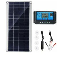 Panneau solaire 30W 12V, Kit de panneau solaire, Kit de chargeur de batterie avec contrôleur de Charge solaire 20A, extérieur, jardin