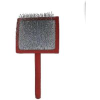 Crea – Brosse slicker pour chien – 40% plus de picots – Pour pelages bouclés et cotonneux – Taille 210x100x70mm
