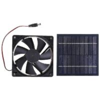 Crea – Ventilateur d'extraction solaire 20W – Étanchéité IP65 – Panneau solaire pour environnements extérieurs difficiles – Circulation d'air efficace