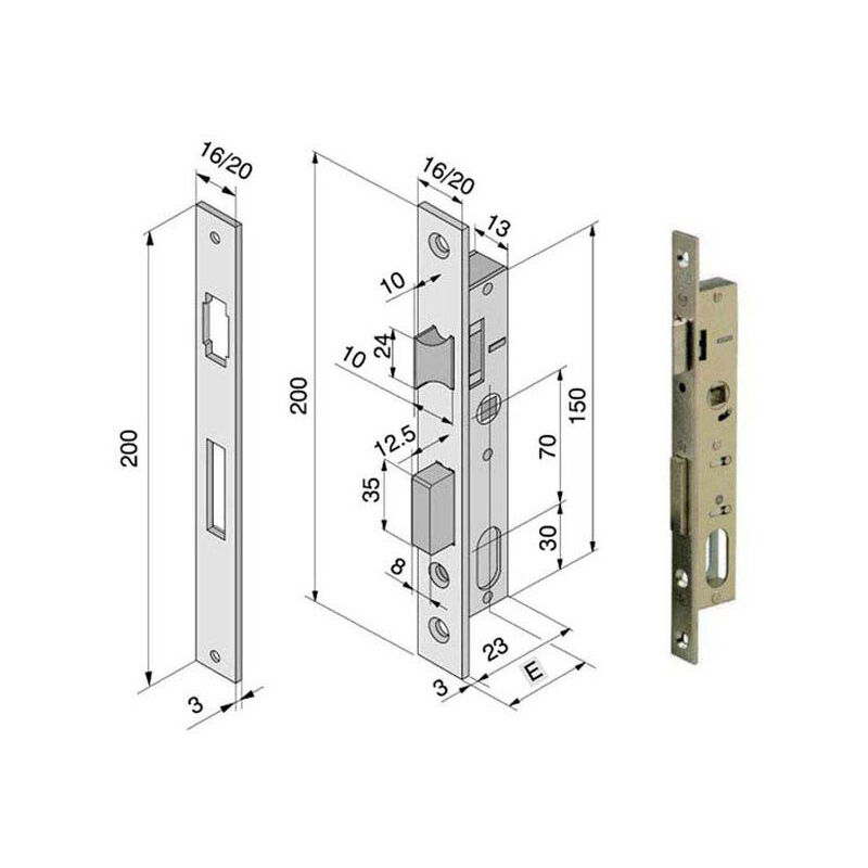 Serratura Inf.All F20 111.15.02.0 Welka