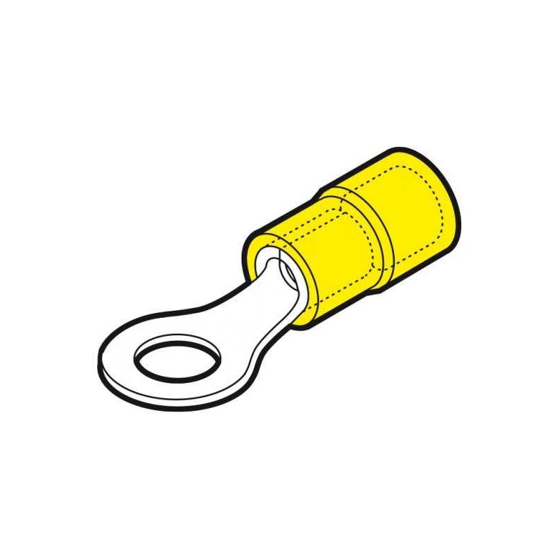 Capicorda Giallo ad Occhiello Vite 5mm (100Pz)