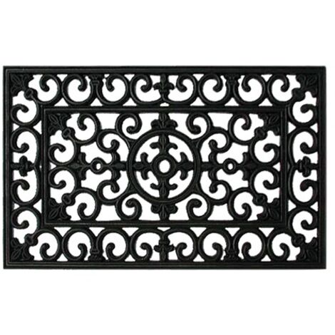 Zerbino in Gomma Rettangolare Brixo Arabesque 45x75 cm (1/2)