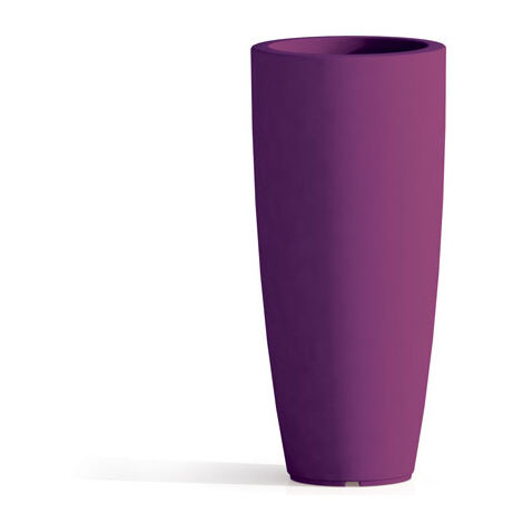 Vaso tondo in resina h 70 mod. Agave viola