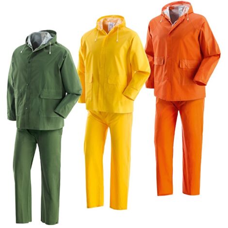 Impermeabile Giacca+Pantaloni Verde M