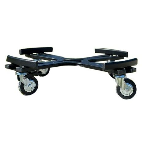 Carrello Porta Piante Linea Heavy Diam 55 Nero Tecnokit