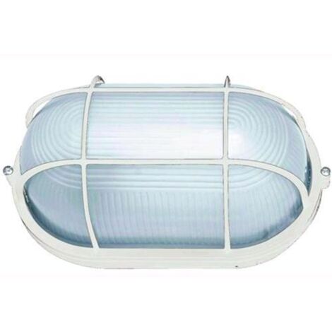 Plafoniera 'ovale' E 27 - 60 W Colore Bianco | Leroy Merlin