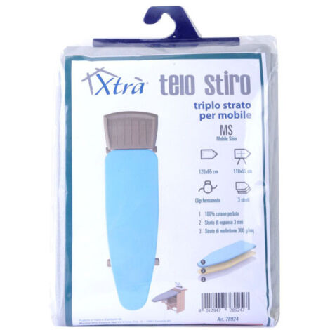 Telo Asse Stiro Triplo Strato Mobile   120X65 Xtra