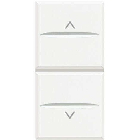 Doppio Pulsante interbloccato Bticino Axolute Bianco HD4037