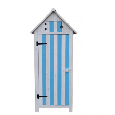 Armadio da giardino in legno cunninghamia 65x44 cm – 3 ripiani – tetto bitumato impermeabile – certificato FSC – Habrita Foresta (1/5)