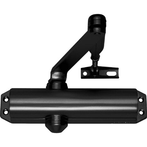 Chiudiporta Aerei Serie Dc120 - con arresto, nero mm.220x47x52h. (DC12019005)