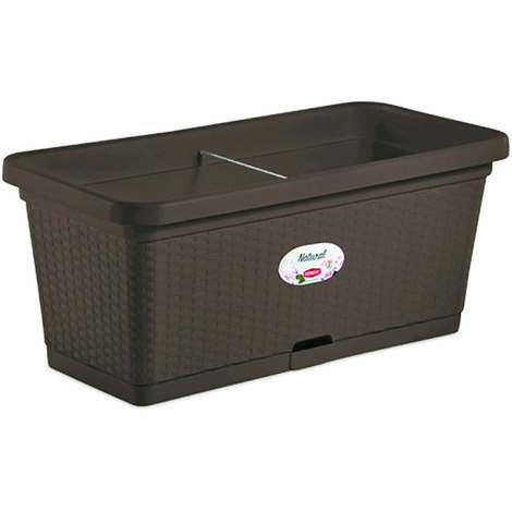 STEFANPLAST Fioriera Natural 80 cm Moka