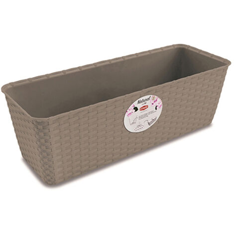 Vaso Natural Rett. Tortora 40X16 H 13 Stefanpl (1/2)