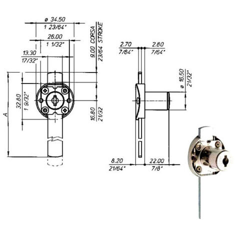 Offerta Serratura Per Mobili Meroni 2630, In Zama Ni - Foto 5