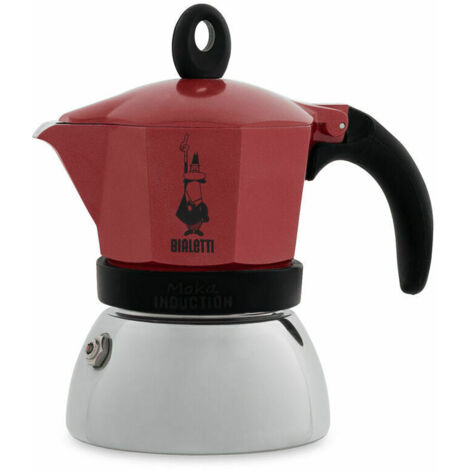 Bialetti Moka Induction 0006944 Volume 0.16 L Materiali Alluminio Nero Rosso