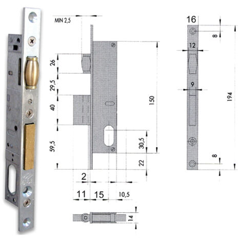 SERRATURA CISA INFIL.RULLO S/CIL44230.18
