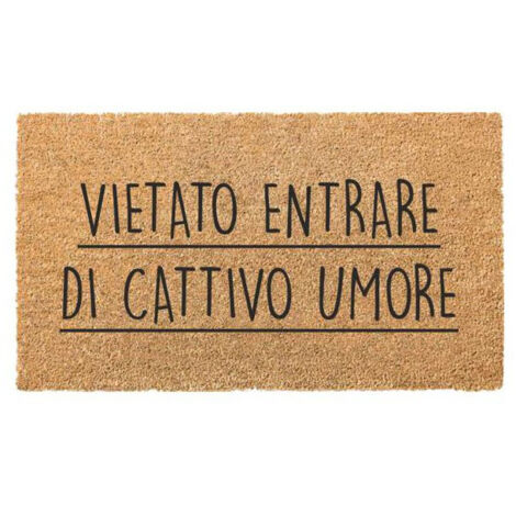 Zerbino Cocco/Pvc Vietato Entrare Cm 40X70 Xtra