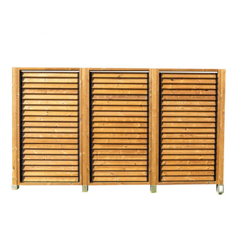 Pannello frangivista con telaio a lamelle mobili e orientabili 1 m x 2 m (1/5)