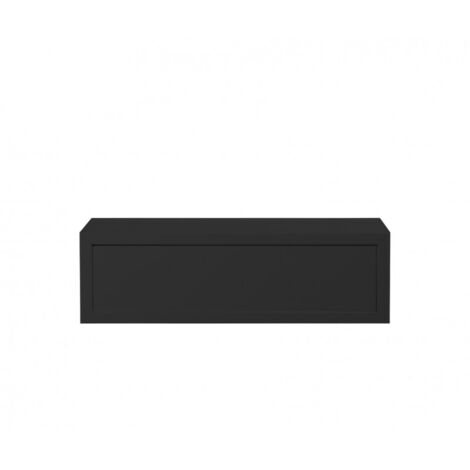 Mensola da Muro Lego con Cassetto Nero 45x13.4x20 cm Sanitec