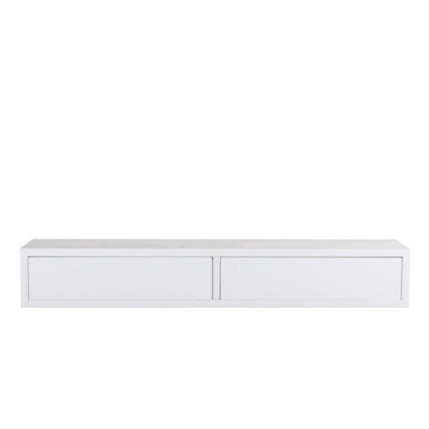 Mensola da Muro Domino con Cassetti Bianco  88.2x13.4x20 cm Sanitec