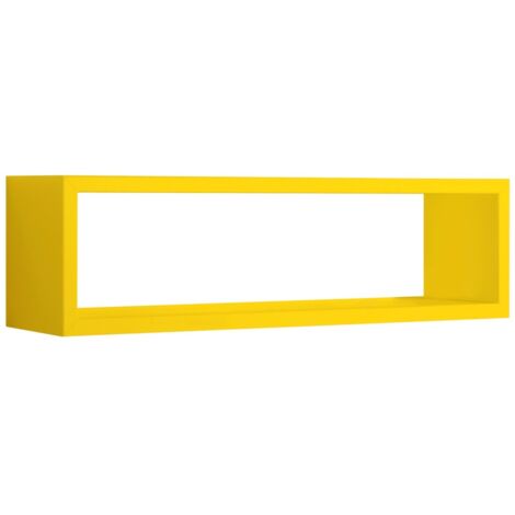 Mensola parete rettangolare giallo scaffale salotto soggiorno camera Regolo