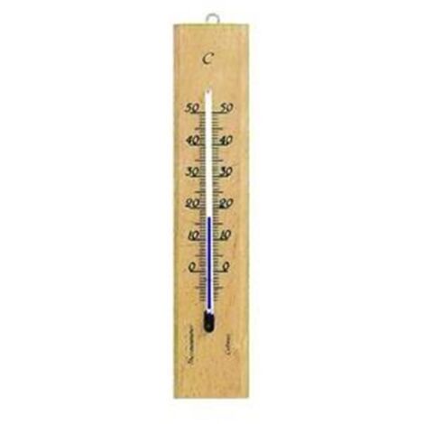 Termometro Legno Rettangolare Naturale 101401 Moller