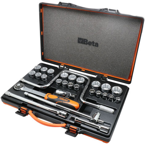 Set chiavi a bussola Bi-Hex 21 pz 10-32 mm ½" con accessori – BETA (1/4)