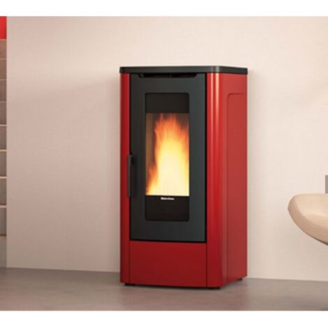La Nordica Extraflame stufa a pellet ventilata Dahiana plus vfs bordeaux 10,0 kw m 287 (1/4)