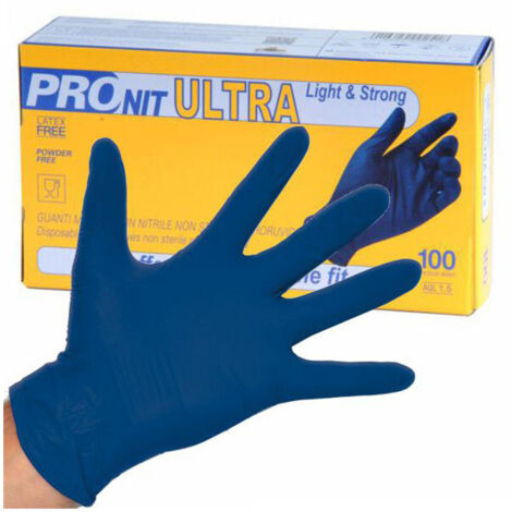Guanti Nitrile Ultra Powder Free Pz 100 M
