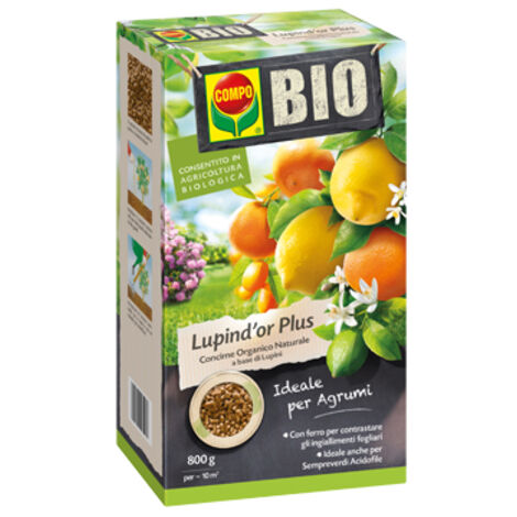 Concime Compo Blu Lupin d'Or Plus 800 g – Nutrimento organico per agrumi e piante acidofile (1/3)
